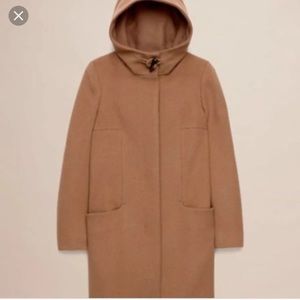 Aritzia wool ivory cream coat